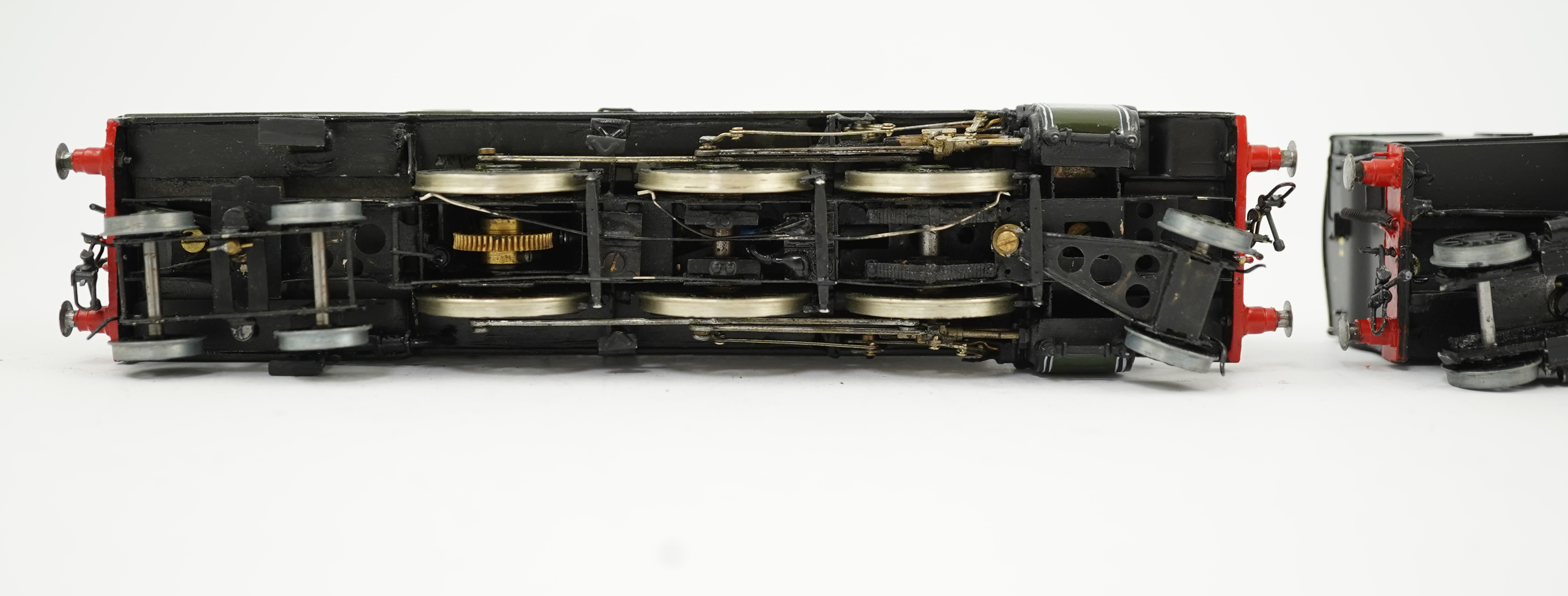 Two 00 gauge brass and white metal kit built Southern Railway Maunsell tank locomotives; a River class 2-6-4T, River Avon 790, together with a W class 2-6-4T, 1911, constructed, painted and lined to a high standard, both